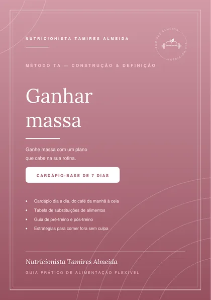 Capa do guia Método TA · Ganhar massa