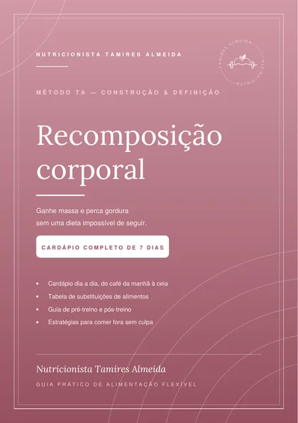 Capa do guia Método TA · Recomposição corporal
